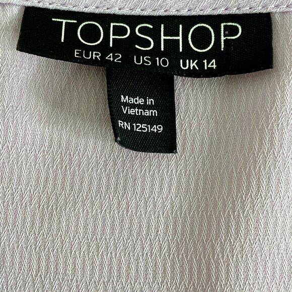 TOPSHOP Size 10 Cami Camisole Spaghetti Strap Shell Tank Purple Lavender Lilac - Picture 8 of 9